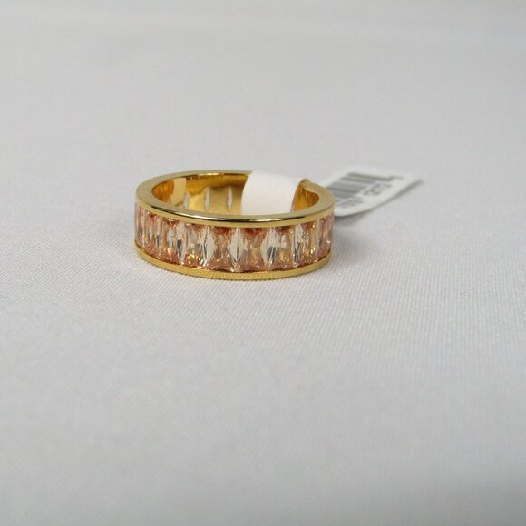 Cubic Zirconia | Stainless Steel | Ring | Size 5 | Women's - Picture 2 of 2